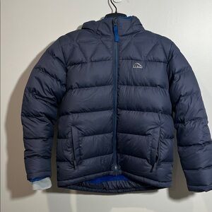 L.L. Bean Kids Dark Blue Puffer Coat Sz L